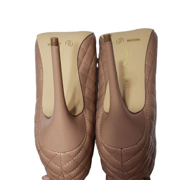 Anne Michelle Hibiscus-65 Camel Stiletto Boots Sz 7.5 NWOT - Picture 7 of 13